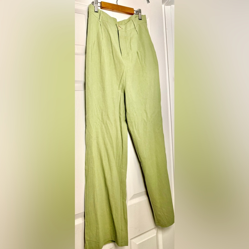 SHEIN Light Green Women's Chinos